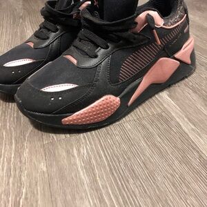 Black and Pink puma Sneakers